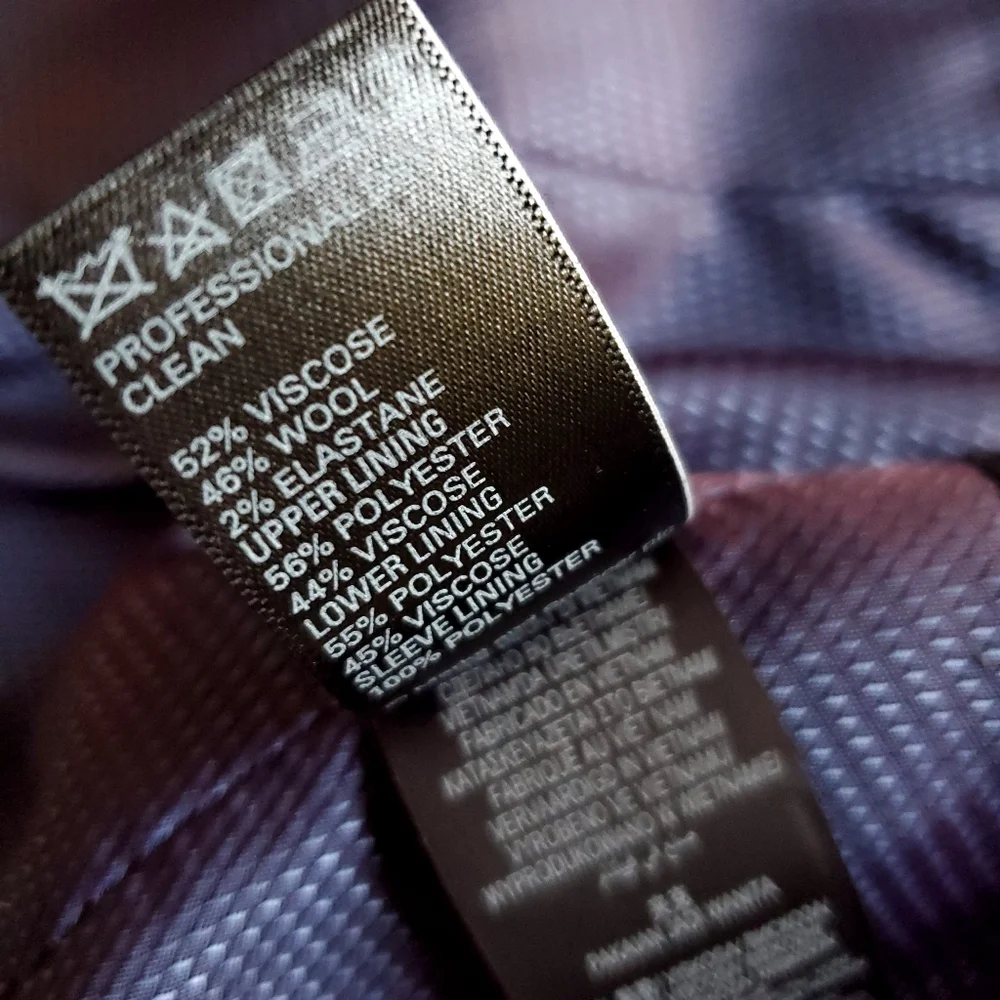 Marks & Spencer Women's Tailored Fit One Button Blue Blazer Size 12 - Picture 10 of 17